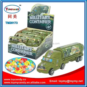 Alibaba — conteneur militaire chinois pour garçons, jouet en plastique, bonbons, véhicules militaires, livraison gratuite
