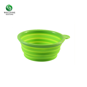Tigela de silicone dobrável para cachorros, tigela de alimentação portátil e expansível para animais de estimação, gato, cão, alimentação, tigela, viagem, livre