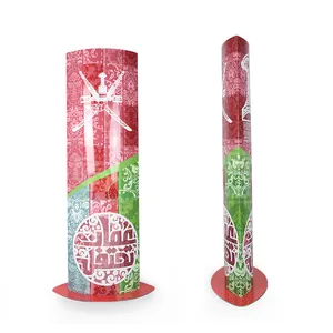 Promoção ondulado Pop Standee Display papelão Totem Display Stand para supermercado