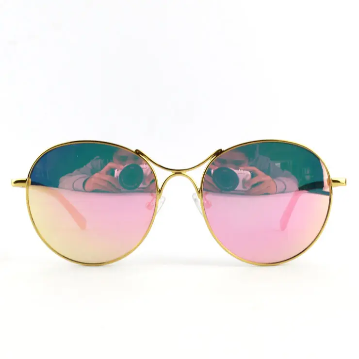 Custom LOGO Branded Polarized Mirrored Sunglasses Design Fashion Sunglasses Italy Man Women Black GOLD GRAY Silver Stainless