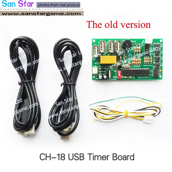 Ch18 usb controle de tempo placa do temporizador pcb para dispositivos usb da máquina operada moeda