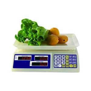 אלקטרוני שולחן למעלה דיאטה עוף במשקל ירקות בקנה מידה 2020 Yongkang 30KG אלקטרוני מחיר מחשוב בקנה מידה לבן OEM