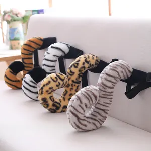 Lifelike Plush Animals Tail Adjustable Kids Adults Cosplay Play Prop Tiger/Cheetah/Lemur Stuffed Tail