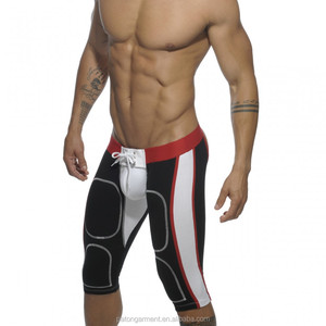 Shorts de sport pour hommes, style boxer, longueur genou, sexy et ludique, sans bas - Product Image 2