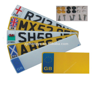 Placa de matrícula en relieve de aluminio para motocicleta, diseño personalizado - Product Image 3