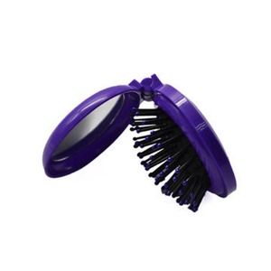 Tùy chỉnh vòng gấp túi bàn chải tóc mini Tóc Lược với gương trang điểm - Product Image 5