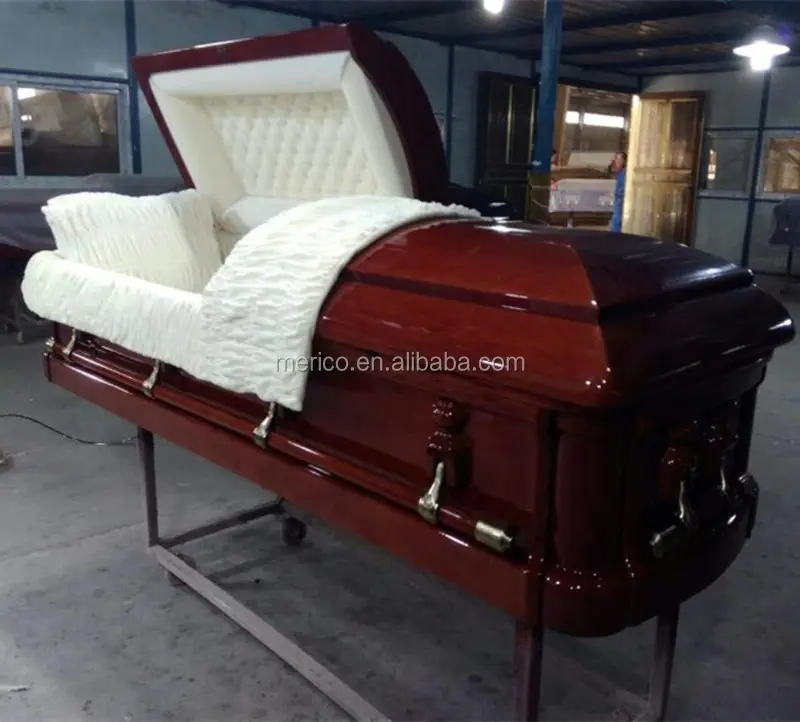 Amerikaanse stijl coffin model KEIZER hout dome kist