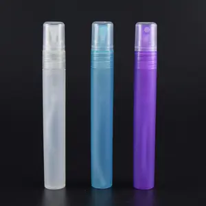 ปากกา PP แบบพกพาเจลทำความสะอาดมือสเปรย์สีม่วงฟ้าน้ำค้างแข็ง10มล. น้ำหอมปากกาสเปรย์จากผู้ผลิต
