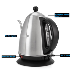 2017 Nouveau Bouillie Sec Protection Automatique 110 v 220 v 240 v col de cygne en gros <span class=keywords><strong>anti</strong></span> brûlure poignée <span class=keywords><strong>café</strong></span> bouilloire - Product Image 3