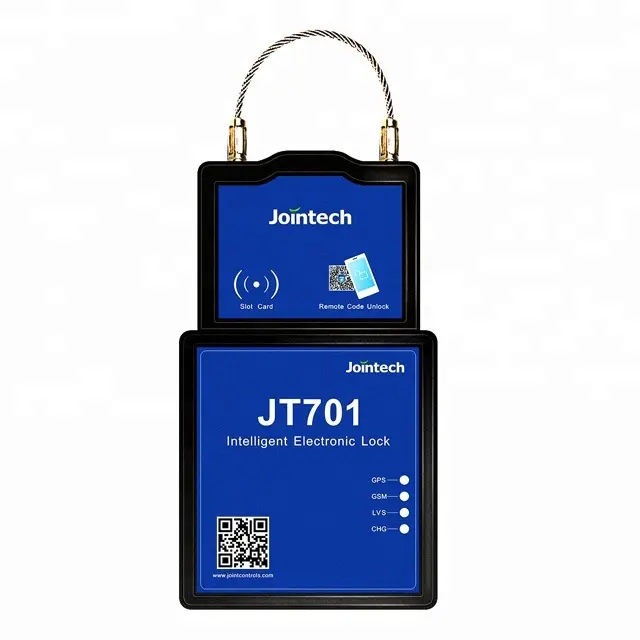 Jointech JT701D QR 코드 RFID 원격 신원 GPS 보안 잠금 해제 제어 컨테이너 도어 잠금 장치