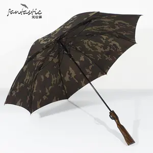 Guarda-chuva favorito escola, auto aberta direta camuflagem arma sniper forma de arma rifle