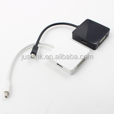 Adattatore Mini DisplayPort 3 In 1 – HDMI 4K, DVI E VGA, Placcato Oro, Compatibile Con MacBook E Surface, Plug And Play