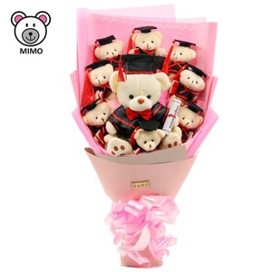 Ramo de flores de oso de peluche para niña, juguete de felpa de dibujos animados para regalo de San Valentín, bonito ramo de oso de peluche morado - Product Image 5
