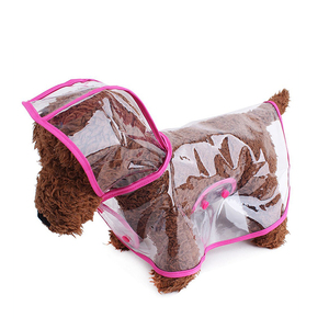 도매 맞춤형 투명 PVC 반려견 의류 애견 용품 아웃도어 강아지 우비 - Product Image 2