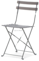 Chaises de Jardin Pliantes Acier Laqué-Lattes Courbées (pour 2) BISTRO