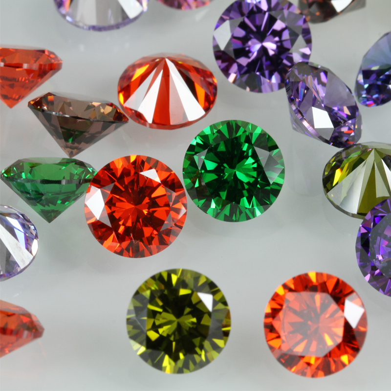 Tondo 6.0mm Colore Zirconia Cubica Forma Rotonda Dampana Di Ametista Rossa Zircone - Cina Zircon Ametista Rosso E Zirconia Cubica Prezzo - Foto 12
