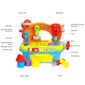 Jouet établi de musique 9 en 1 pour les tout-petits 1-3, outil d'apprentissage multifonction avec lumières sons trieur de formes bébé garçons filles cadeau - Product Image 4