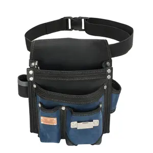 Heavy Duty Technician and Electricians Waist Tool Bag with Multiple Pockets 1.5 inch Adjustable Nylon Waist Belt