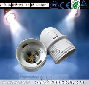 Plastic Edison screw E27 fluorescent electric lamp socket for chandelier