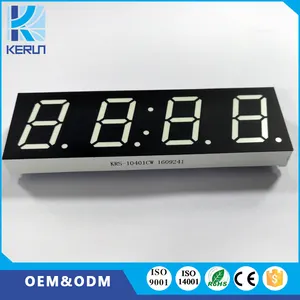 Écran d'horloge murale LED personnalisé FND, 1 pouce, 4 bits, 7 segments