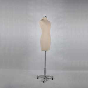 Fashion Women Wedding <strong>Dress</strong> <strong>Form</strong> Silver Chrome Claw Base Mannequin Bust <strong>Form</strong> for Sale - Product Image 4