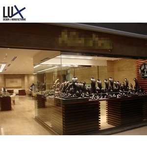 Mesa de cristal de lujo para centro comercial, exhibición de joyería para venta al por menor, muebles de madera, escaparate de joyería moderno - Product Image 6