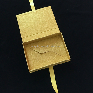 Cajas de purpurina con pajarita, accesorio plegable de color dorado, plateado y brillante, personalizado, China - Product Image 5