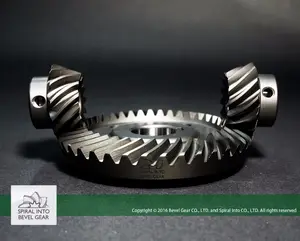 Right <b>Hand</b> Spiral Bevel Gear Transmission New Steel Crown Wheel and Pinion - Product Image 1