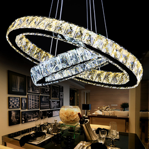 Lujoso 3 círculos de cristal LED droplight contemporáneo para <span class=keywords><strong>el</strong></span> <span class=keywords><strong>restaurante</strong></span> - Product Image 1