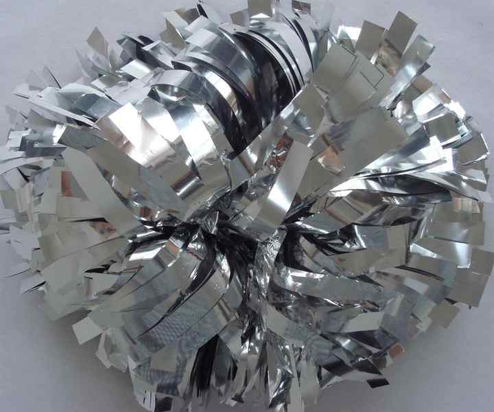 Yiwu Panda 4 Inch Metallic Silver Cheerleading Gymnastics