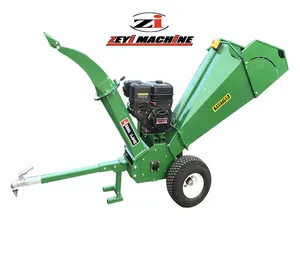 Gasoline Wood Chipper 15HP Shredder Petrol motor Garden Tree Branch Shredder