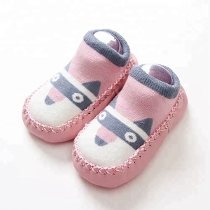 Chaussettes <span class=keywords><strong>pour</strong></span> <span class=keywords><strong>nouveau</strong></span>-nés, chaussons souples, avec semelle en cuir, <span class=keywords><strong>pour</strong></span> bébé - Product Image 2