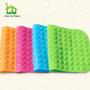 Индивидуальный цветной Противоскользящий ПВХ силиконовый резиновый коврик для ванной