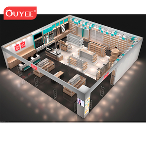 Accesorios de moda tienda Interior de madera de diseño de góndola estante Miniso Boutique de tienda de venta al por menor de tabla de visualización de Rack - Product Image 4