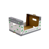 Boîte d'emballage en Carton de fruits fraise, grande boîte Orange personnalisée 50 pièces