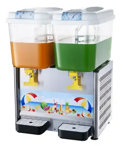 Deux réservoirs distributeur de jus de fruit Froid YSP-18x2