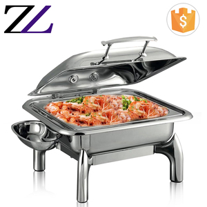Suministros para Restaurantes Italianos, Calentador de Alimentos de Acero Inoxidable de Lujo de 6 Litros, Recipiente para Calentar Alimentos con Combustible de Gel Hidráulico en Venta en Filipinas - Product Image 1