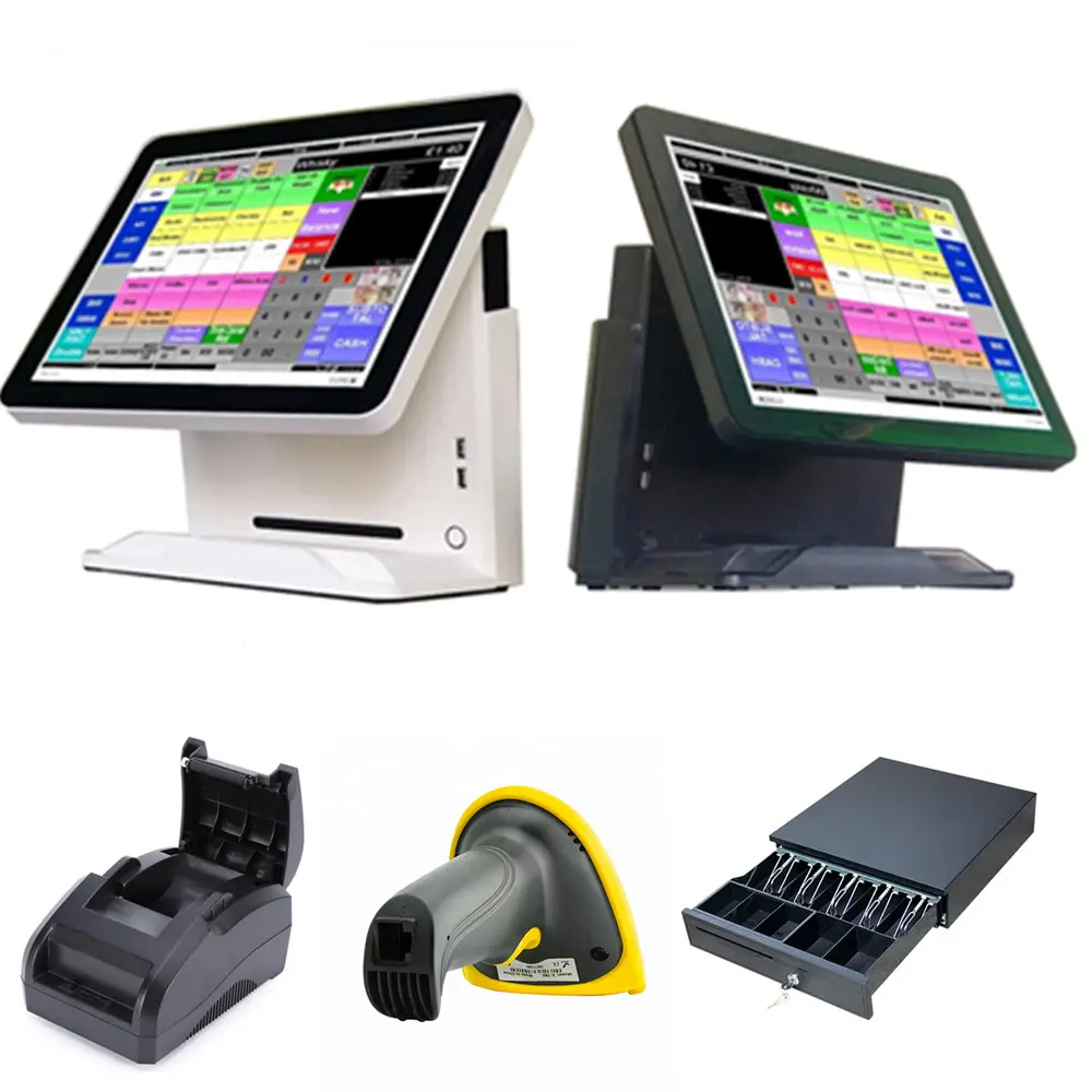 android windows touch screen pos all in one retail with free software