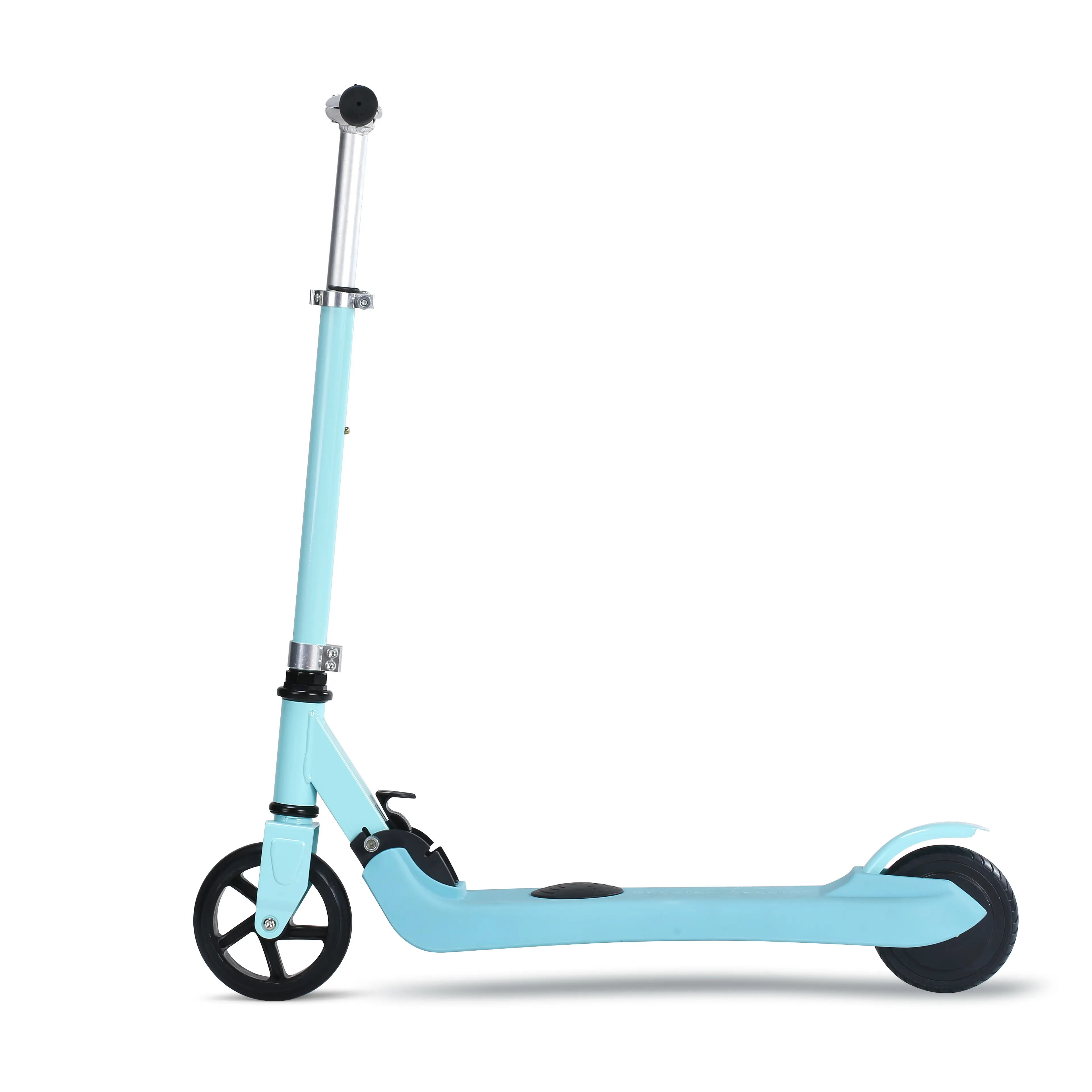 Two wheel folding kids kick start mini electric scooter for children