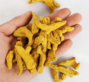 Kering Mentah Jiang Huang Alami Seluruh Akar Safron India Haridra Rhize untuk Rempah-rempah Kari - Product Image 3