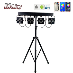 <span class=keywords><strong>DJ</strong></span> par nuevo Pro RGBWAUV 18W inalámbrico DMX y el IRC y Wifi combinación recargable luces Par con soporte efecto pantallas - Product Image 4