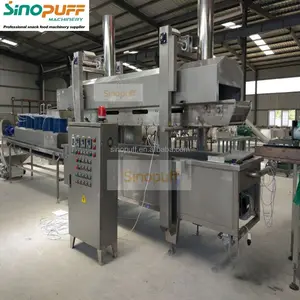 2017 Hot Koop CE Industriële Hoge Capaciteit Continue Snack Voedsel Friteuse Machine