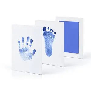 2023 Baby Sicherheit Clean Touch Stempel kissen Baby Fußabdruck Stempel kissen