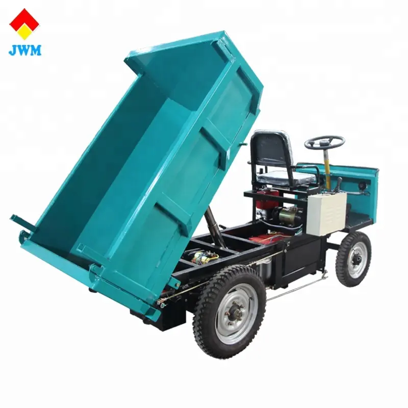 Cheap 2 ton load motor electric cargo 4 wheel tricycle with open box for sale