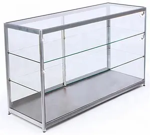 Aluminium gerahmte Smoke Shop Glas vitrine mit gutem Preis für Großhändler