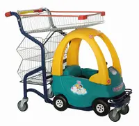 Chariot de supermarché pour bébés/enfants, chariot de courses pour bébés/enfants avec chariot à jouets