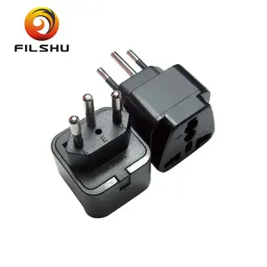 Eu to swiss travel plug 3 pin switzerland ac power plug Germany to Swiss Adapter Plug with Electrical rating Max. 10A 250V