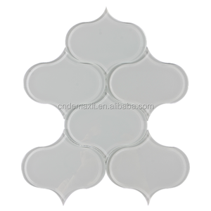 Mosaicos Premium vidrio blanco estupendo mármol linterna mosaico baldosas <span class=keywords><strong>arabesco</strong></span> - Product Image 5
