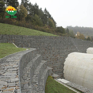 <span class=keywords><strong>Homgeek</strong></span> Tidyard Panier de Gabion en Acier Galvanisé pour Design de Paysage Résidentiel-Commercial Argenté 100 x 50 x 100cm - Product Image 3