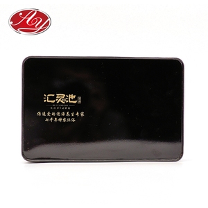 Chất lượng cao dập nổi hình chữ nhật màu đen hộp thiếc - Product Image 6